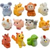 12 pcs animal minifigure resin cute zodiac animal resin zodiac
