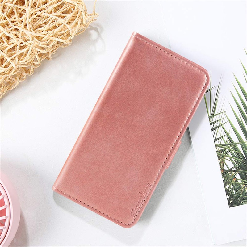Shantime Stylish Leather Wallet Case Compatible with AGM Glory G1S,