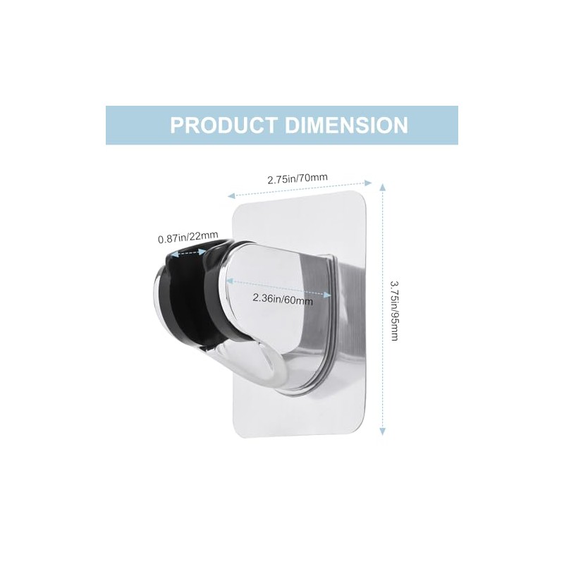 Shower Head Holder, Strong Adhesive and Waterproof Shower Head Holder