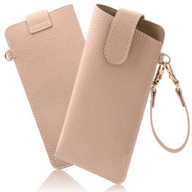 YooFa Glasses Case, Stylish, Women's, Eyeglass Case, With Buckle, Stylish, Thin, Eyeglass Storage Bag, Cute, Slim, Portable, Sunglasses Case, Stylish, Glasses Case, Hand Strap, Compact, Glasses