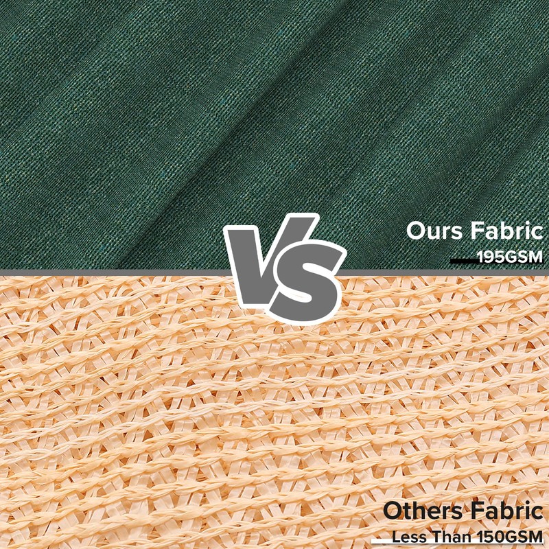 INFRANGE Sun Shade Sails Triangle 4' x 8' x 8.9'