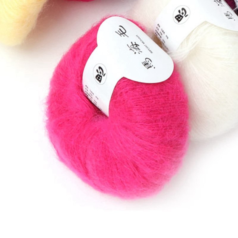 Trisar Soft Lightweight Mohair Wool Blend Knitting Yarn, Anti Pilling