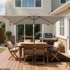 AckMizz 6.5 x 10 ft Rectangular Patio Umbrella - Rectangle