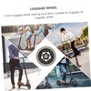 1 Pair 100mm Silent Scooter Wheels Replacement Parts for Luggage,