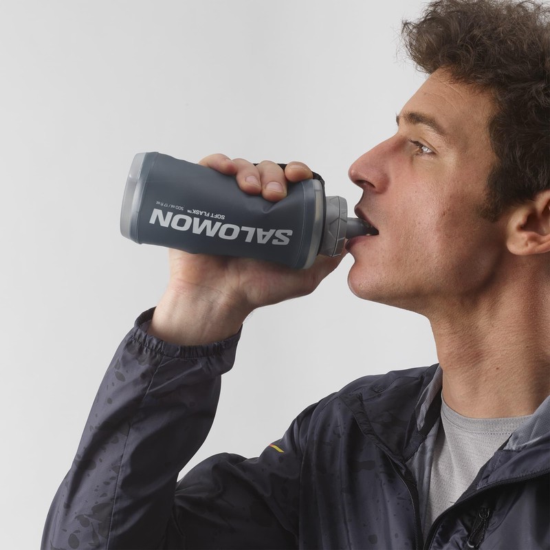 Salomon Active Unisex Handheld Water Bottle Holder with Bottle, Minimalist