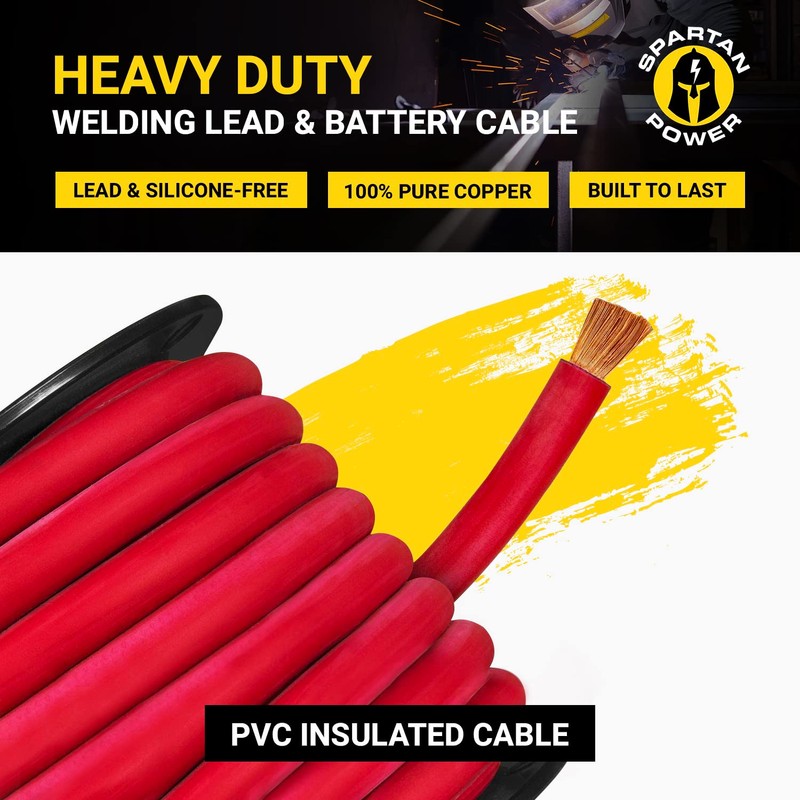 Spartan Power Welding Lead & Car Battery Cable - DIY