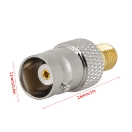 RF-Test BNC Female to SMA Female Gold Plated Test Converter Set of 2 BNC-SMA Adapter for Drive Shaft