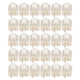 30pcs Mechanical Keyboard Switches Waterproof Backlight DIY Keyboard Switch for Customizing Keyboards White Switch