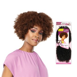 Sensationnel Synthetic Lulutress Crochet Braid - 2X WHIRLY MINI 4C (2 Dark Brown)