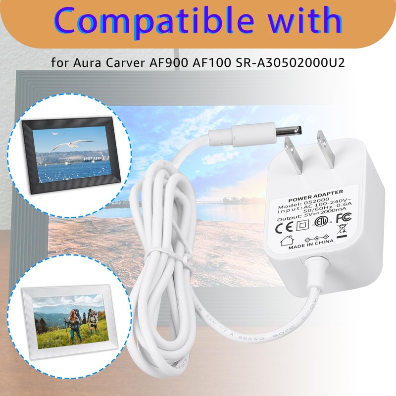5ft Power Cord for Aura Carver AF900 & AF100 –
