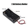 AEDIKO 10pcs 2X AA Battery Holder 2x1.5V AA Battery Holder