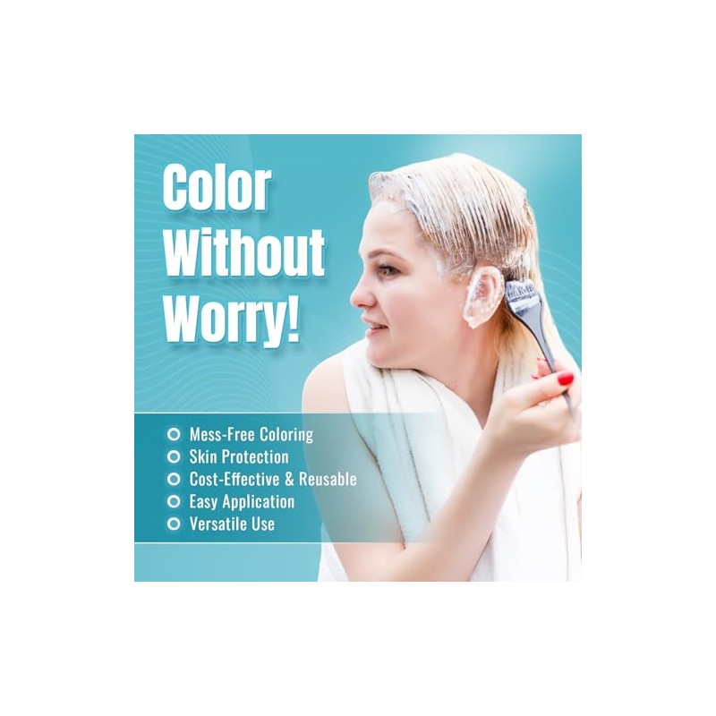 Herbishh Fundas protectoras de color para el cabello, reutilizables, protección