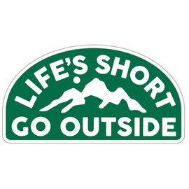 Outdoor Seal, Go Outside Sticker, Go Outside Sticker, Adventure Seal, Hiking, Waterproof Seal, Suitable for Suitcases, Bikes, Helmets, etc