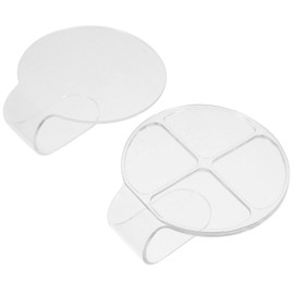 FRCOLOR 2pcs tool nail pallet makeup mixing foundation blending tray makeup plate concealer mixing tray nail color mixing blending plate makeup foundation plate essentials Acrylic cosmetic