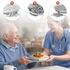 Plate Guard, Silicone Plate Guards for Eating, Dining Aids (Blue)