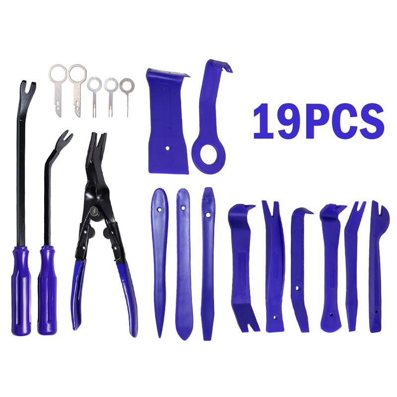 Hitopin 19-Piece Car Disassembly Tool Set, Car Removal Tool, Pry