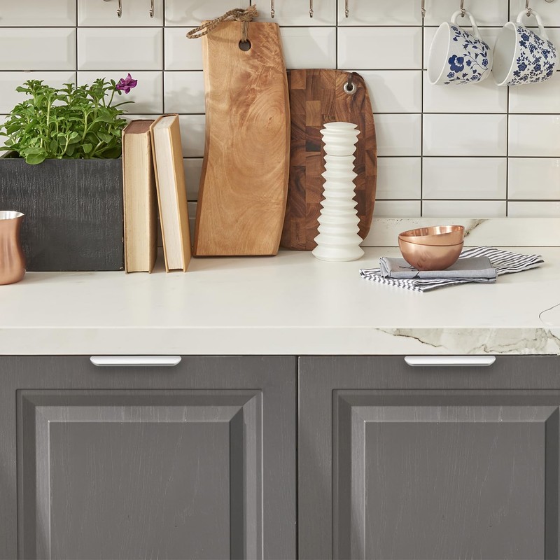 Ravinte 3 Pack Finger Pulls for Cabinets - 96mm/3.75in Hole