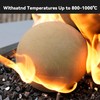 Skyflame 3" Ceramic Fire Pit Balls, Set of 15 Round