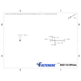 Pop Rivets 3/32" x 3/8" Aluminum Body Steel Mandrel Dome Head Blind Qty 100 D&J