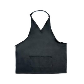 Chef Approved 29" Tuxedo Bib Apron | Professional Poly-Cotton Blend Smock with (2) Front Pockets for Restaurant Kitchen Bakery | Adjustable Back Ties, V-Neck, Machine Washable, 29"W x 32"D, Black