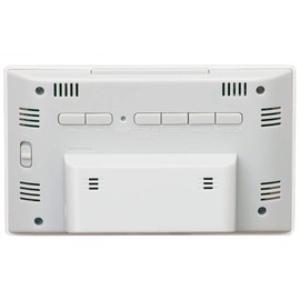 Seiko DL215W Radio Controlled Digital Desk Clock, White, 3.7 x 6.4 x 1.9 inches (95 x 162 x 47 mm)