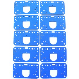 USA Speed (10) Metering Block Gaskets Blue Non Stick Reusable Fits: Holley 4150 Carburetor