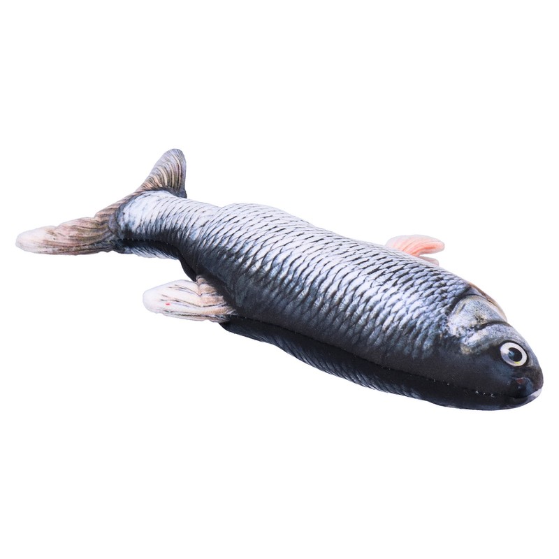 Electric Fish Cat Toy Plush Moving Wagging Jumping Automatic Simulation