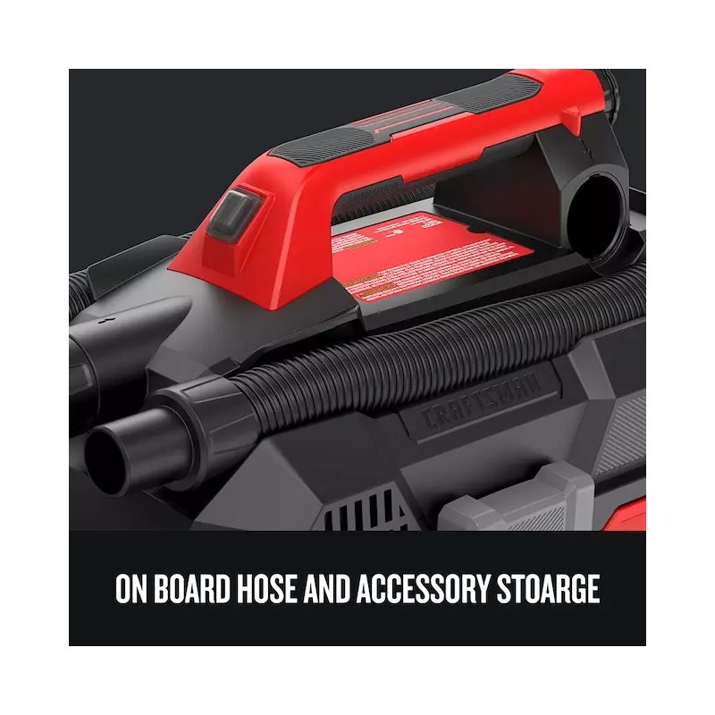 Craftsman 47121600 Wet/Dry Red Corded Portable Vacuum Cleaner
