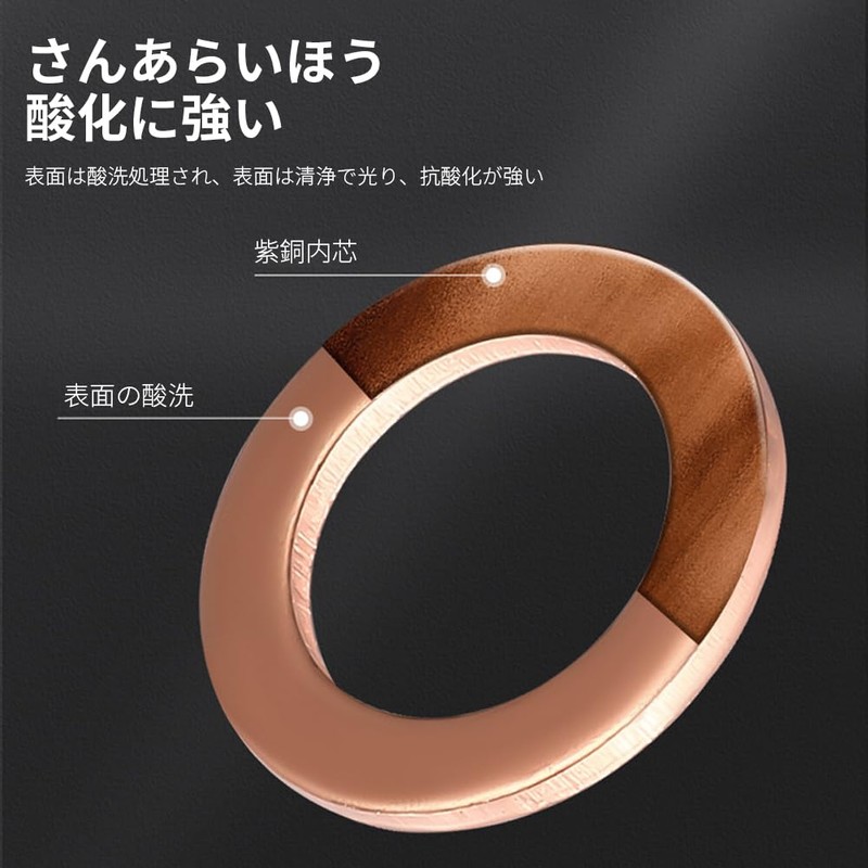 ZHUOYUE 50 Pieces M12 Flat Washer Copper Washer Washer Drain