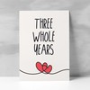 Postcard Prints - 3 Year Anniversary Card For Husband or