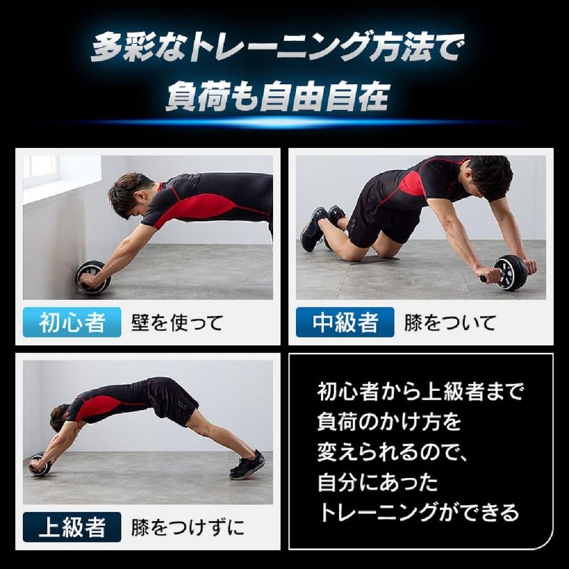 Iris Plaza Abdominal Roller with Mat for Abs, Muscle Training,