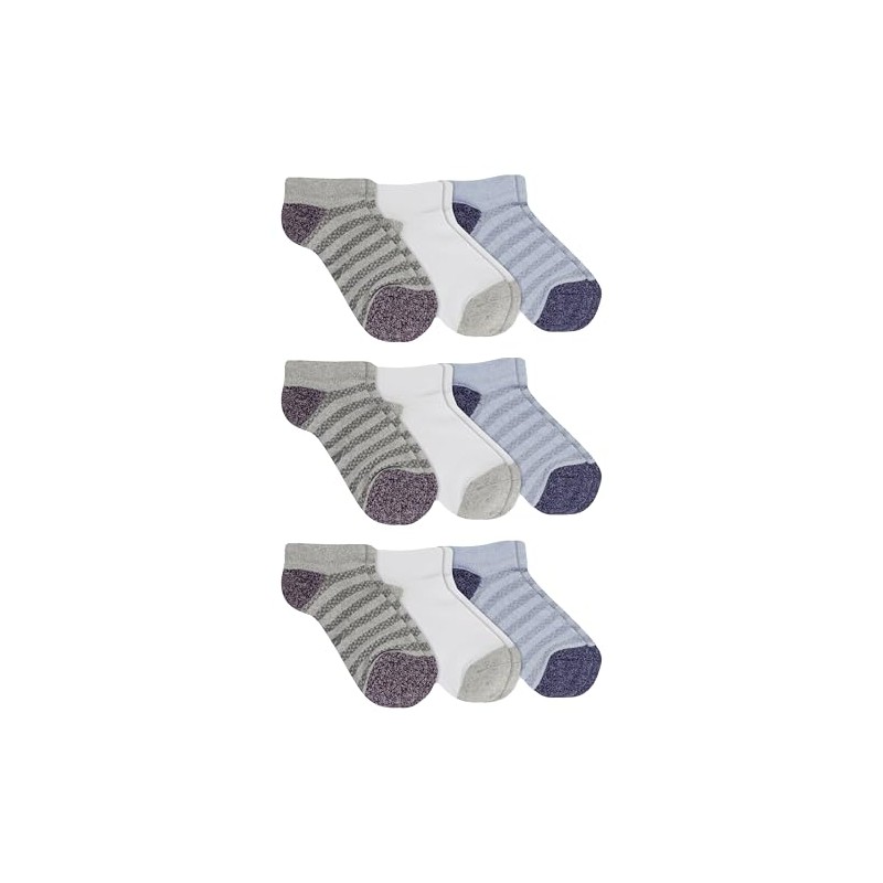 Sperry Women's Even Stripe Mesh Low Cut Socks 9 Pair