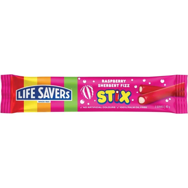 Lifesavers Raspberry Stix 40g