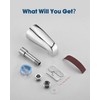 Bathtub Spout Without Diverter, 5.3", All Metal 304 Stainless Steel,