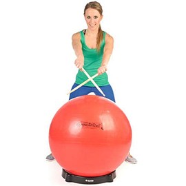 Drums Combi: Pezzi® Gymnastics Ball Standard 75 cm, Ball Bowl + Drum Sticks