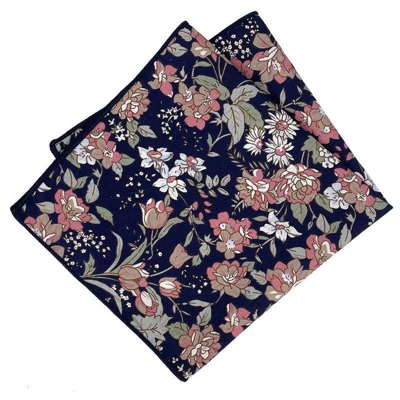 Kebocis Pañuelo cuadrado con bolsillo floral para hombre, 36952.00041666667, 12"