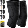 CAMBIVO Knee Support Men/Women 2 Pack, Knee Brace Compression Knee