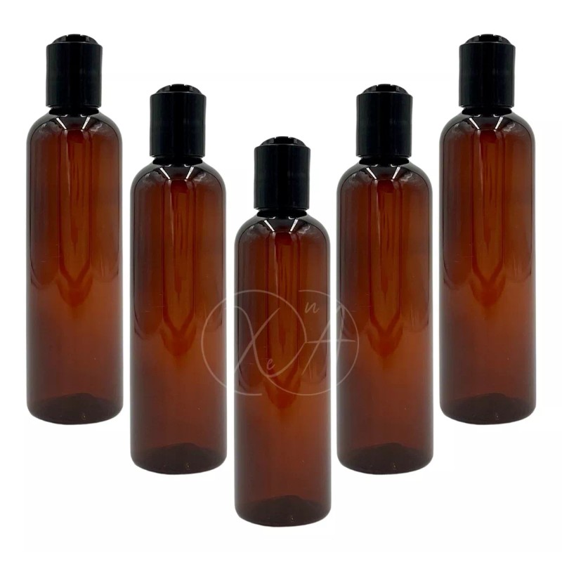 Xena Botellas Ambar 125 Ml Envases Frasco Pet Con Tapa