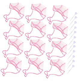 WOONEKY Hair Gloss Highlighting Cap 12pcs Hair Coloring Dye Caps with Hook Needle for Home Salon Use