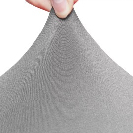 Carla Depot 6 Protectores De Silla Stretch Elástico Ajustable Color Gris Claro