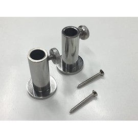 TMC 2 x Stainless Steel Stage Stands with screws for Platforms, Carp/Coarse Fishing.