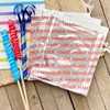 Bits N Things Large Foil Hamburger Printed Bag 6" x