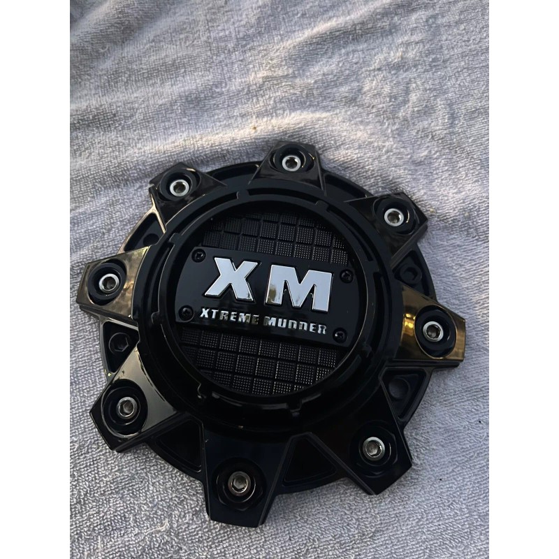 Xtreme Mudder Gloss Black Wheel Center Cap 8080