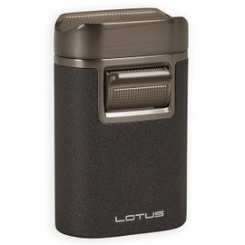 Lotus Brawn Quad Torch Flame Table Lighter (Black)