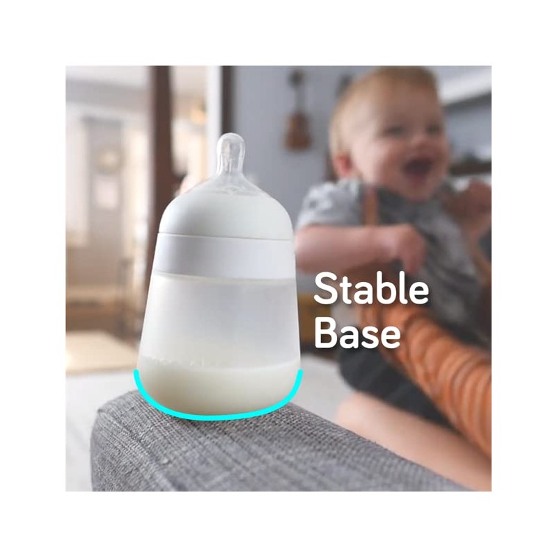 Nanobébé, Biberón de Silicón 270 ml./ 9Oz. 2 Pack, Color