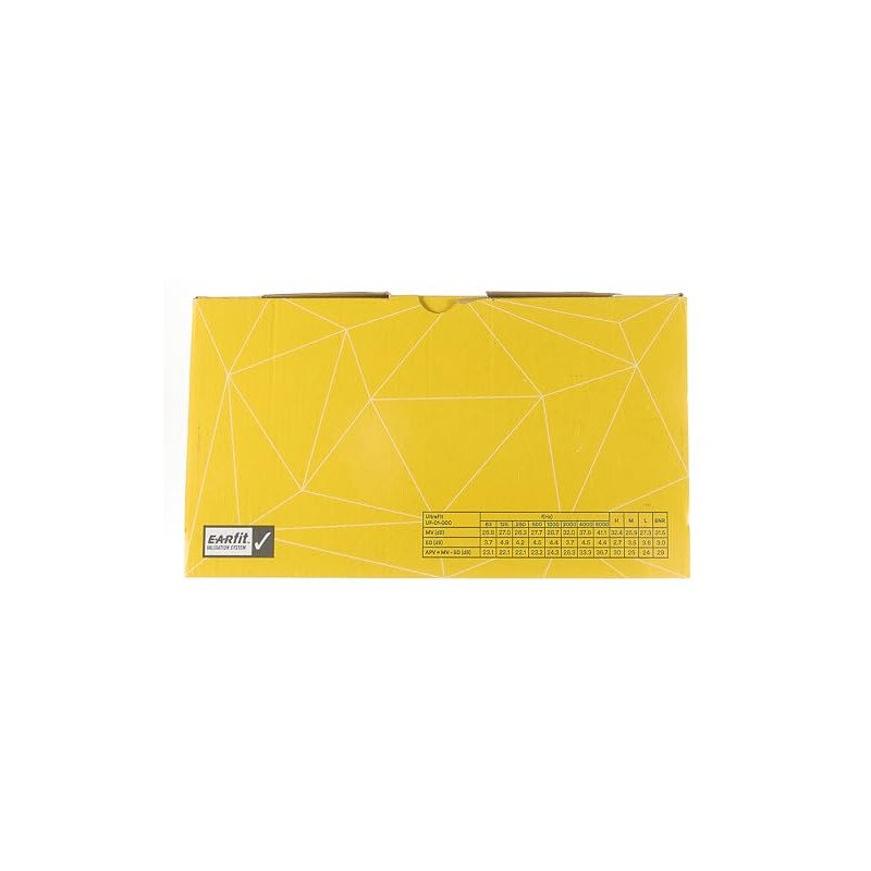 3M 3M E-A-R Ultrafit Earplugs, 32 dB, Corded, 50 Pairs/Box,