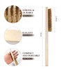 Axinost Wire Brush Set, Straight Brush, Brush with Wooden Handle,