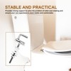 Vierone 2 Pcs Toilet Seat Hinges, Replacement Fittings, Easy &