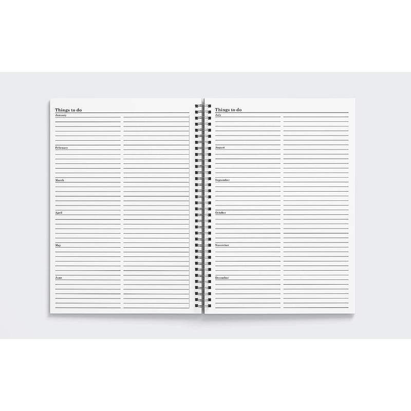 2022 A5 Week to View Hardback Wiro Bound Diary Planner