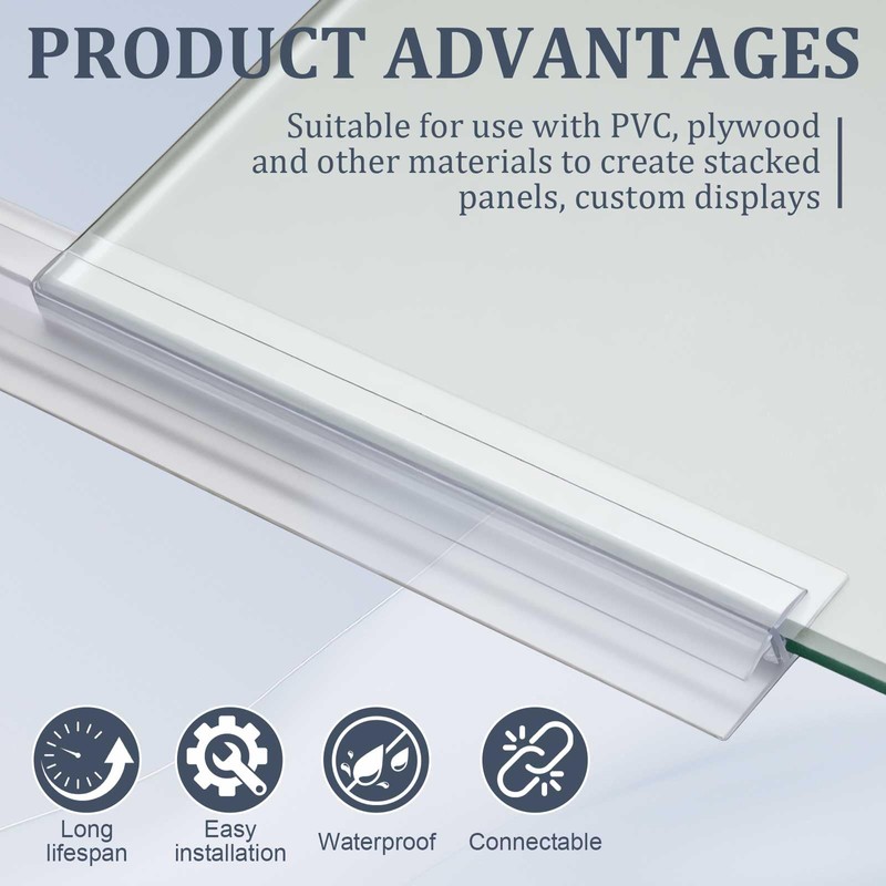 Maasechs 8 Pack Polycarbonate Greenhouse Panels Connectors, 36" Plastic H
